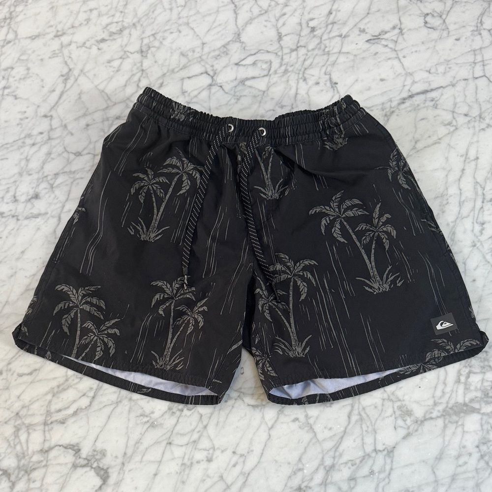 Quiksilver Waterman Mens Boardshorts Shady Palms 6” inseam Elastic Waist Sz M